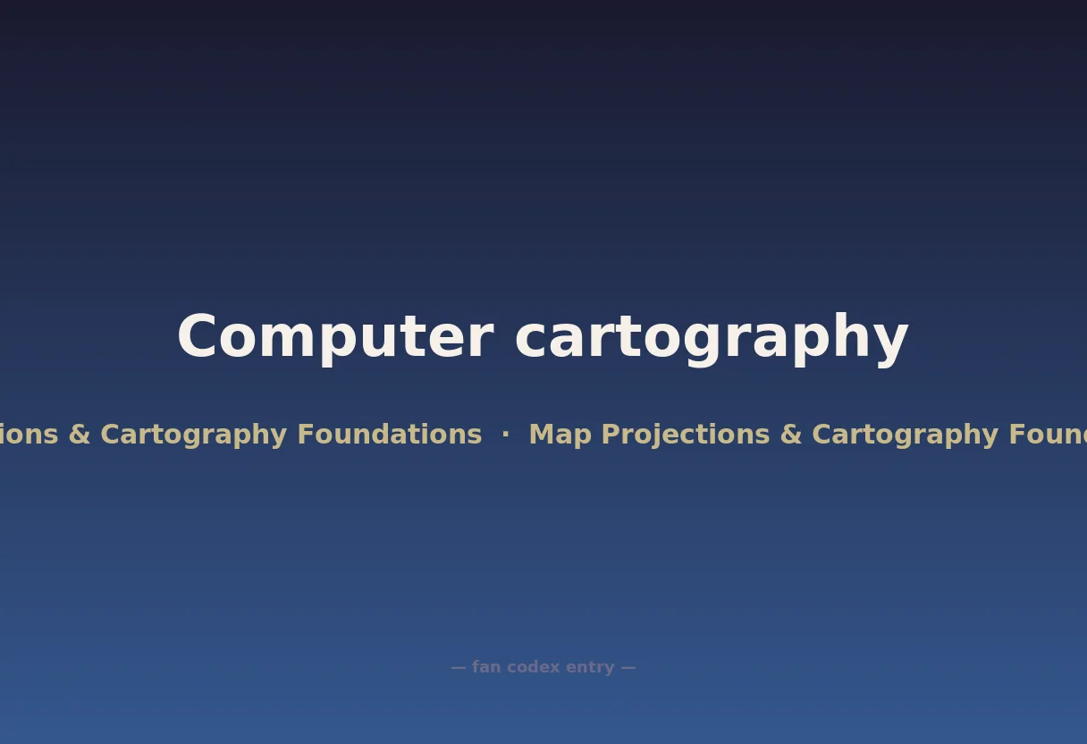 Computer cartography