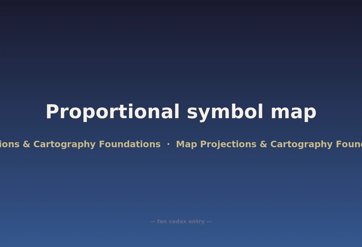Proportional symbol map