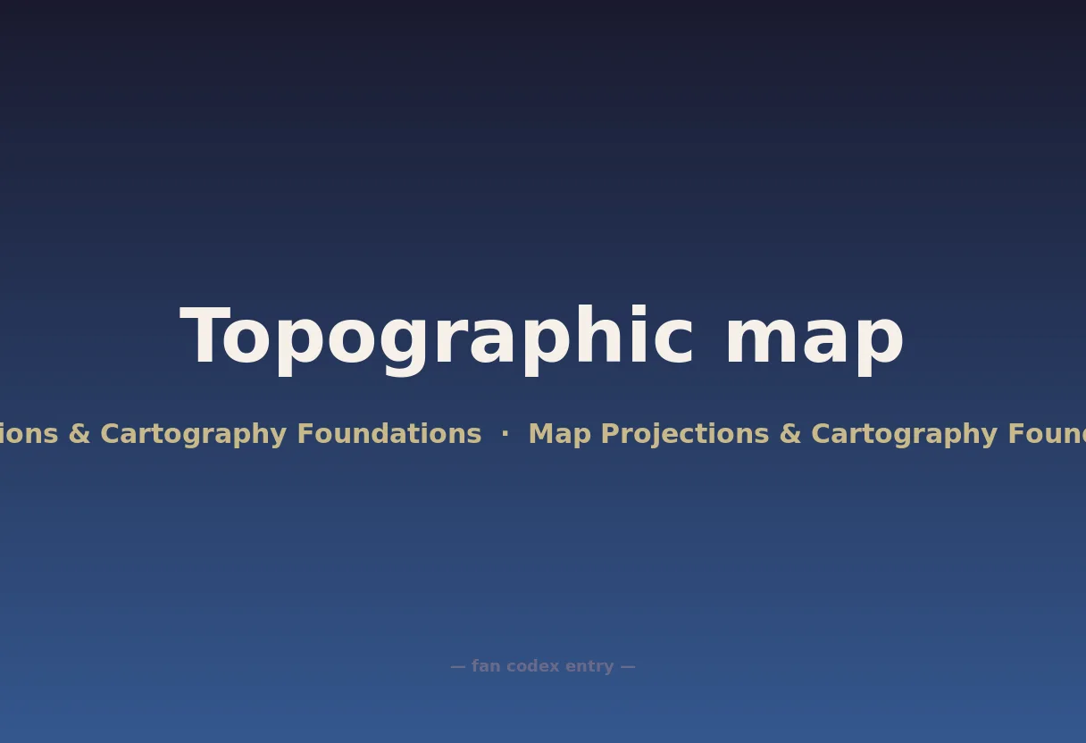Topographic map